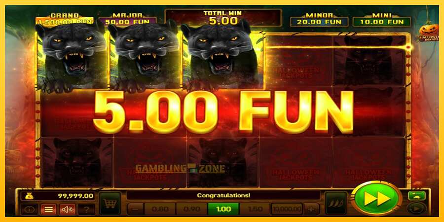 Aparaat Mighty Wild: Panther Grand Gold Edition Halloween Jackpots - mäng päris raha eest, pilt 4