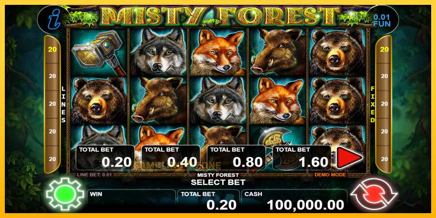 Aparaat Misty Forest - mäng päris raha eest, pilt 1