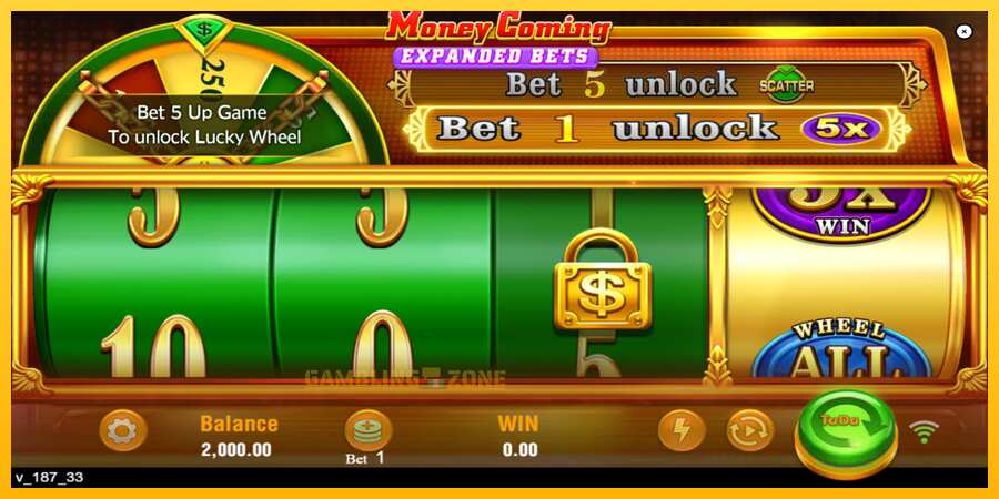 Aparaat Money Coming 2 – Expanded Bets - mäng päris raha eest, pilt 2