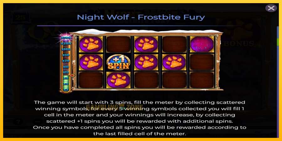 Aparaat Night Wolf - Frostbite Fury - mäng päris raha eest, pilt 5