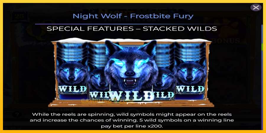 Aparaat Night Wolf - Frostbite Fury - mäng päris raha eest, pilt 6