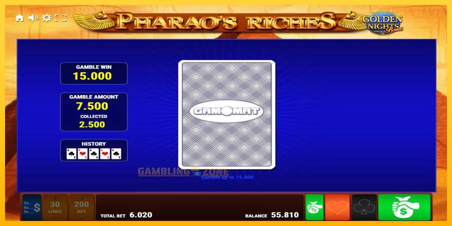 Aparaat Pharaos Riches Golden Nights - mäng päris raha eest, pilt 5