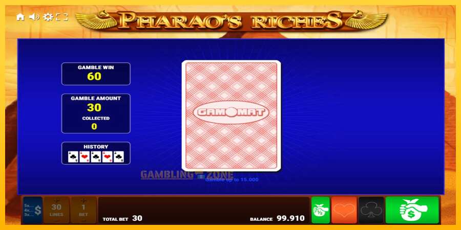 Aparaat Pharaos Riches - mäng päris raha eest, pilt 4