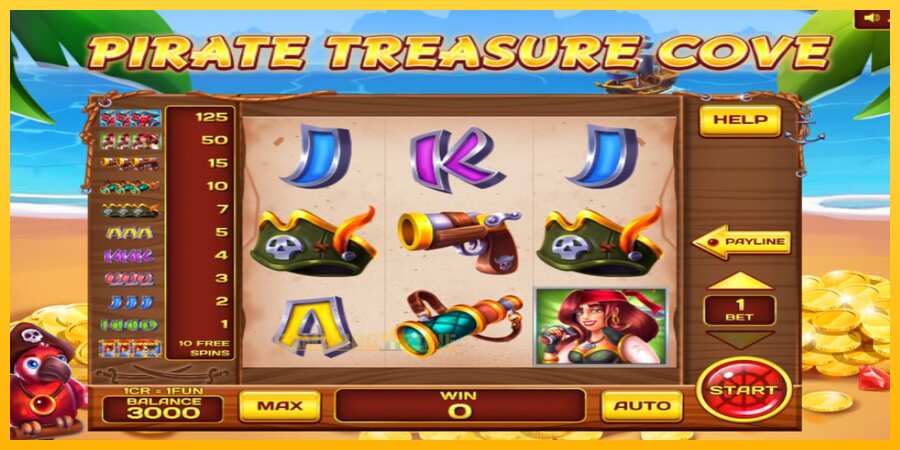 Aparaat Pirate Treasure Cove Pull Tabs - mäng päris raha eest, pilt 1