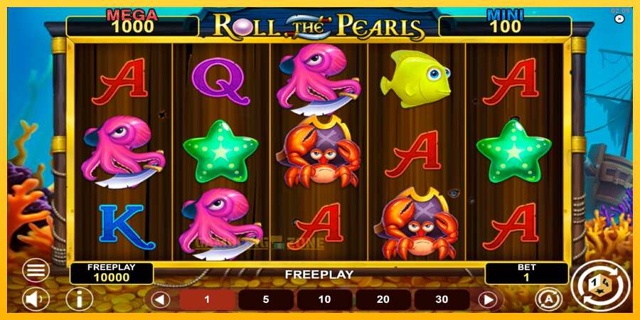 Aparaat Roll The Pearls Hold & Win - mäng päris raha eest, pilt 2