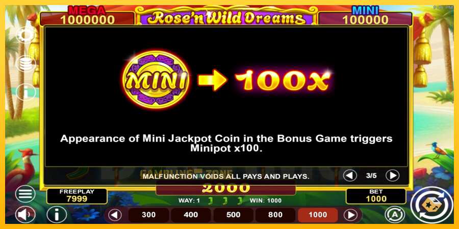 Aparaat Rose’n Wild Dreams Hold & Win - mäng päris raha eest, pilt 6