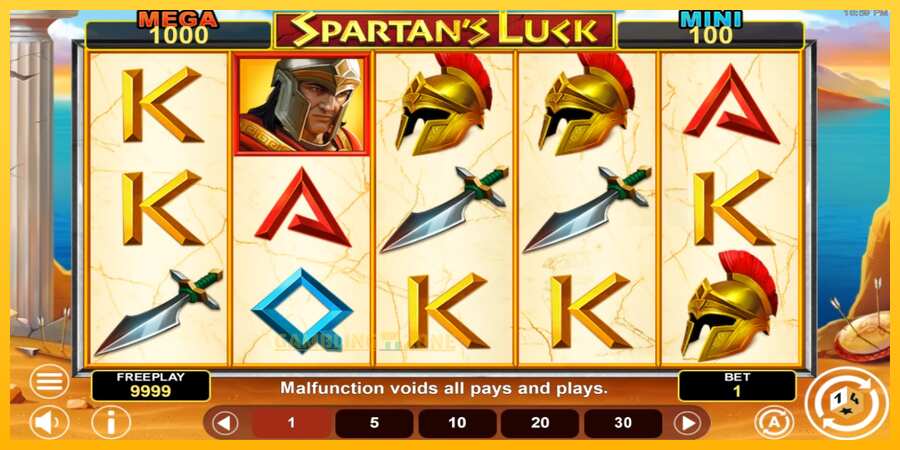 Aparaat Spartans Luck Hold & Win - mäng päris raha eest, pilt 2