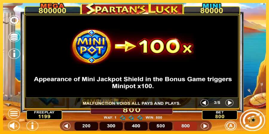 Aparaat Spartans Luck Hold & Win - mäng päris raha eest, pilt 6