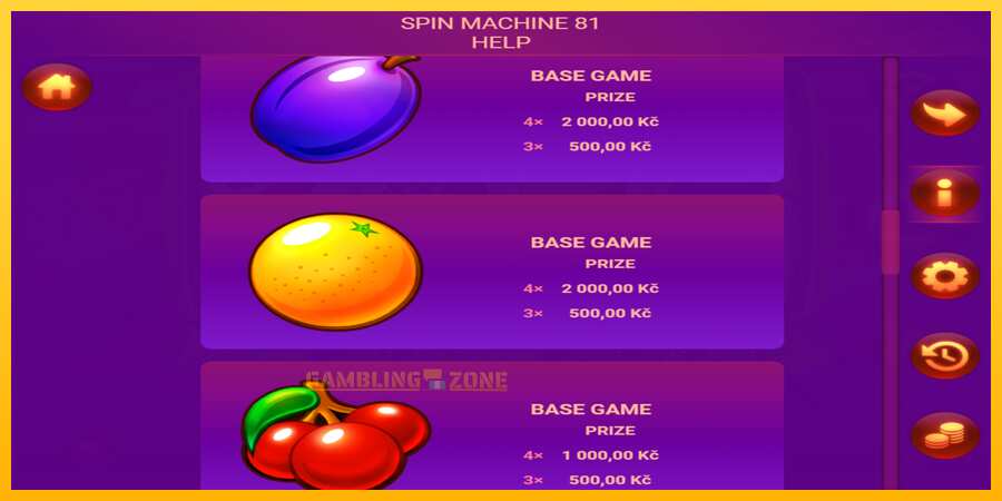 Aparaat Spin Machine 81 - mäng päris raha eest, pilt 5