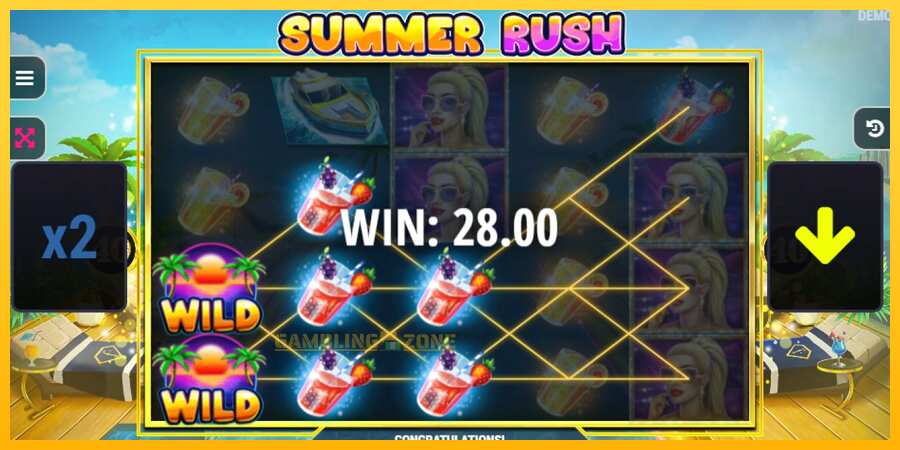 Aparaat Summer Rush - mäng päris raha eest, pilt 4