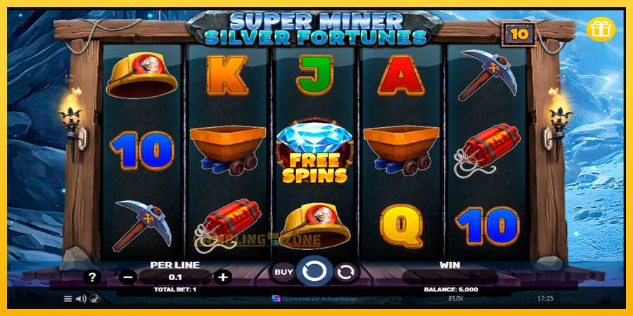 Aparaat Super Miner Silver Fortunes - mäng päris raha eest, pilt 1