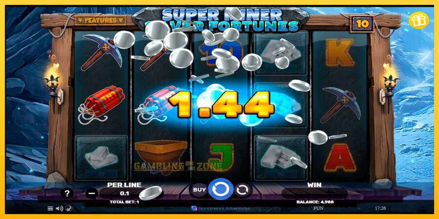 Aparaat Super Miner Silver Fortunes - mäng päris raha eest, pilt 2