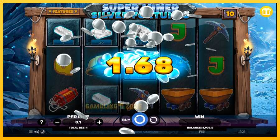 Aparaat Super Miner Silver Fortunes - mäng päris raha eest, pilt 3