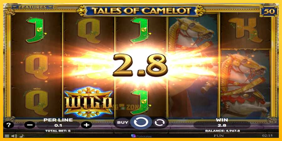 Aparaat Tales of Camelot - mäng päris raha eest, pilt 3