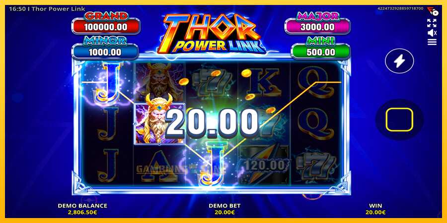 Aparaat Thor Power Link - mäng päris raha eest, pilt 5