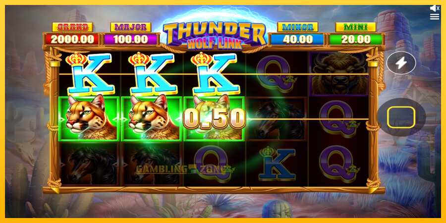 Aparaat Thunder Wolf Link - mäng päris raha eest, pilt 2