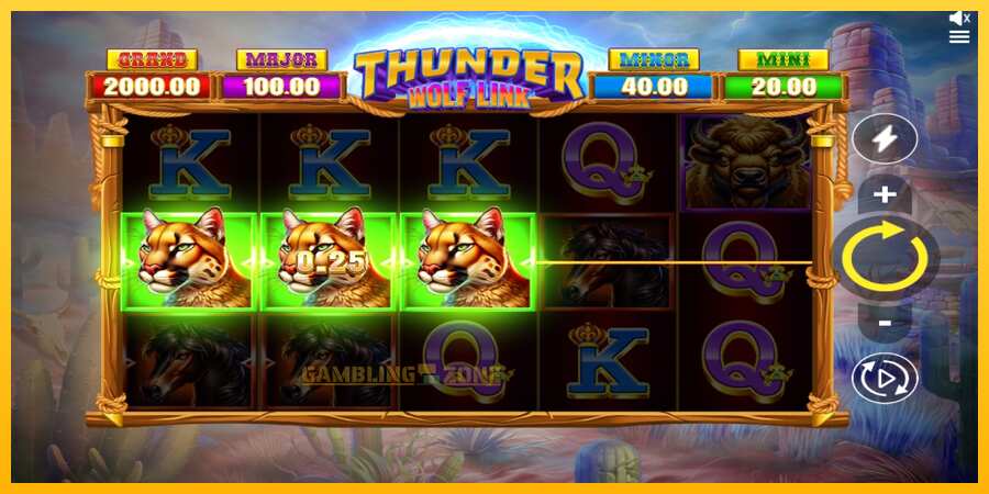 Aparaat Thunder Wolf Link - mäng päris raha eest, pilt 3