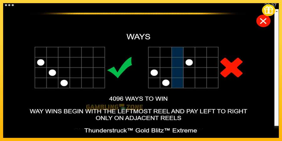 Aparaat Thunderstruck Gold Blitz Extreme - mäng päris raha eest, pilt 7