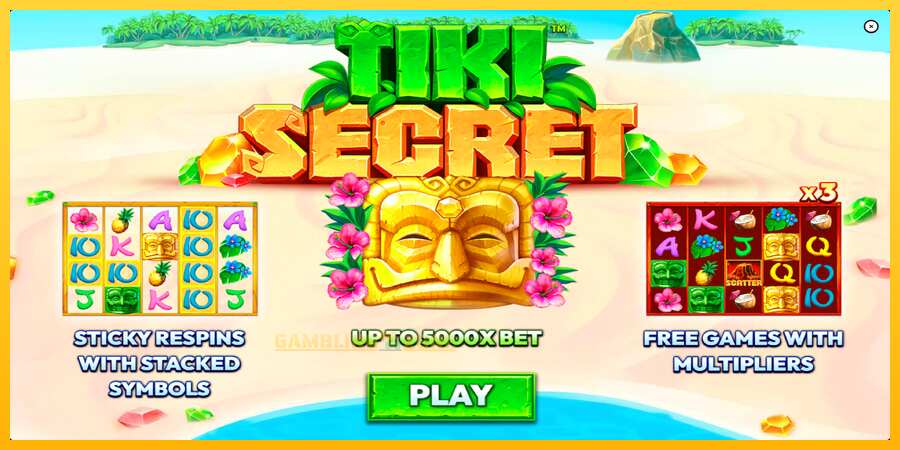 Aparaat Tiki Secret - mäng päris raha eest, pilt 1