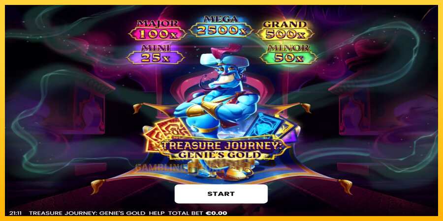 Aparaat Treasure Journey: Genies Gold - mäng päris raha eest, pilt 1