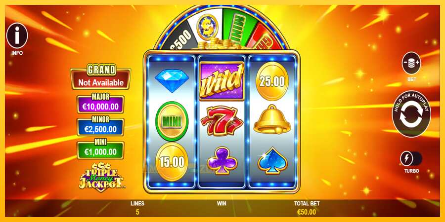 Aparaat Triple Money Jackpot - mäng päris raha eest, pilt 2