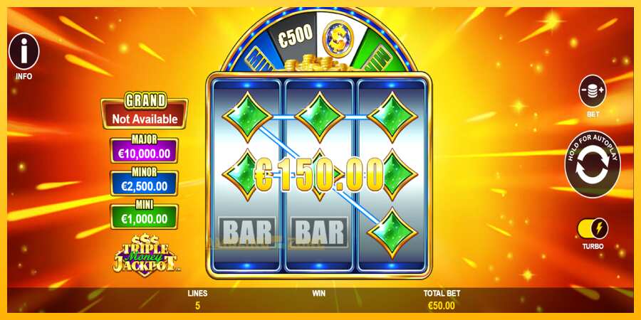 Aparaat Triple Money Jackpot - mäng päris raha eest, pilt 3