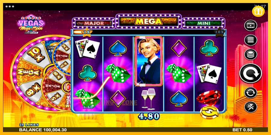 Aparaat Triple Vegas Mega Spin - mäng päris raha eest, pilt 2