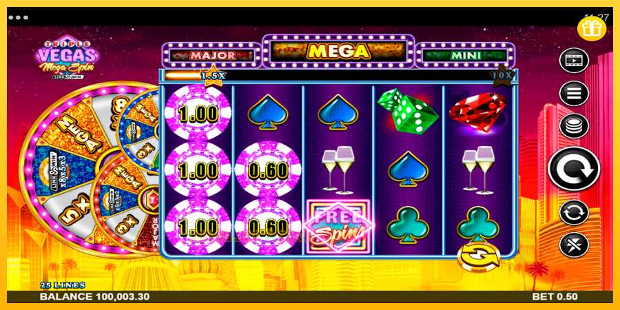 Aparaat Triple Vegas Mega Spin - mäng päris raha eest, pilt 3