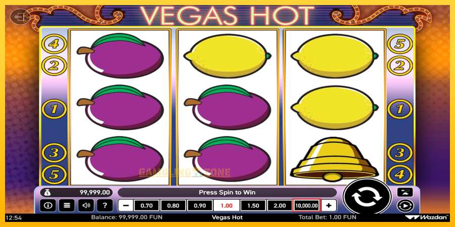 Aparaat Vegas Hot - mäng päris raha eest, pilt 1