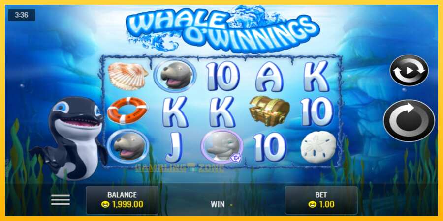 Aparaat Whale O’Winnings - mäng päris raha eest, pilt 1