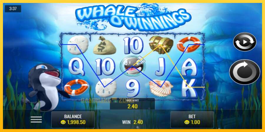 Aparaat Whale O’Winnings - mäng päris raha eest, pilt 2