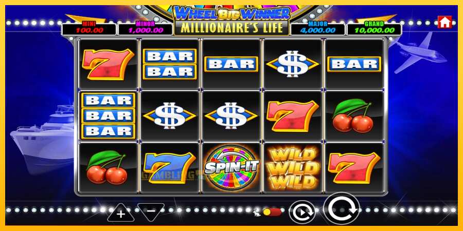 Aparaat Wheel Big Winner Millionaires Life - mäng päris raha eest, pilt 2