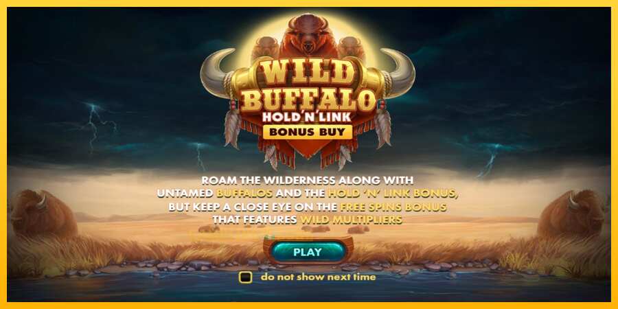 Aparaat Wild Buffalo Hold N Link Bonus Buy - mäng päris raha eest, pilt 1