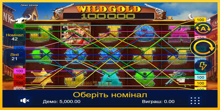 Aparaat Wild Gold 100000 - mäng päris raha eest, pilt 1