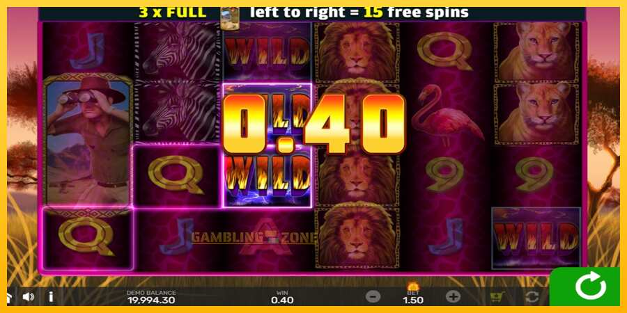 Aparaat Wild Lion with Reel Bingo - mäng päris raha eest, pilt 3