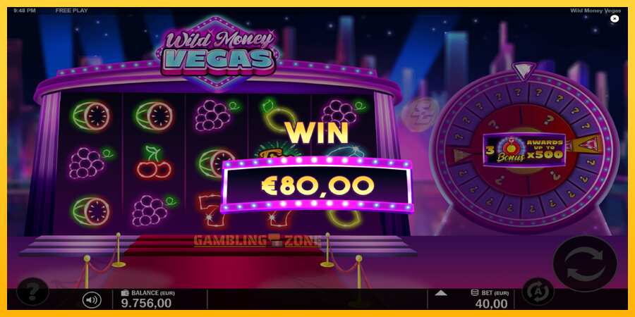 Aparaat Wild Money Vegas - mäng päris raha eest, pilt 4