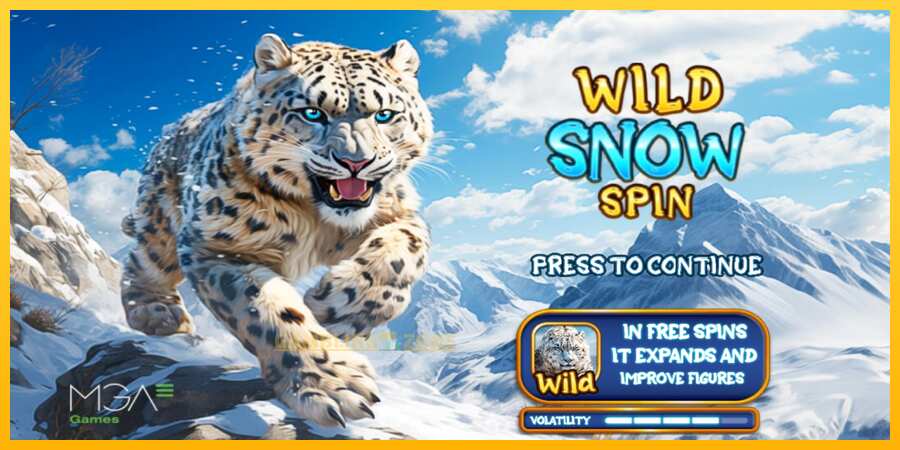 Aparaat Wild Snow Spin - mäng päris raha eest, pilt 1