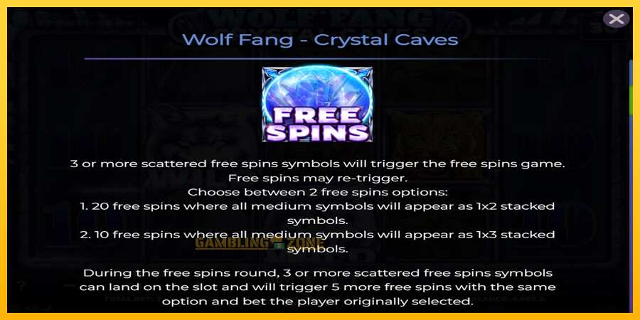 Aparaat Wolf Fang - Crystal Caves - mäng päris raha eest, pilt 5